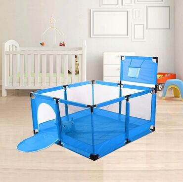 Игровые манежи: Манеж для детей BABY PLAYPEN - Размер: 126 × 126 × 60см - Форма — 2