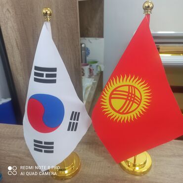 купить новый флаг кыргызстана: Декоративный настольный флаг, подходящий для украшения офисных