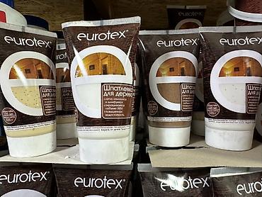 Шпатлёвка для дерева Eurotex, туба 125 мл (масса нетто 225 г). -
