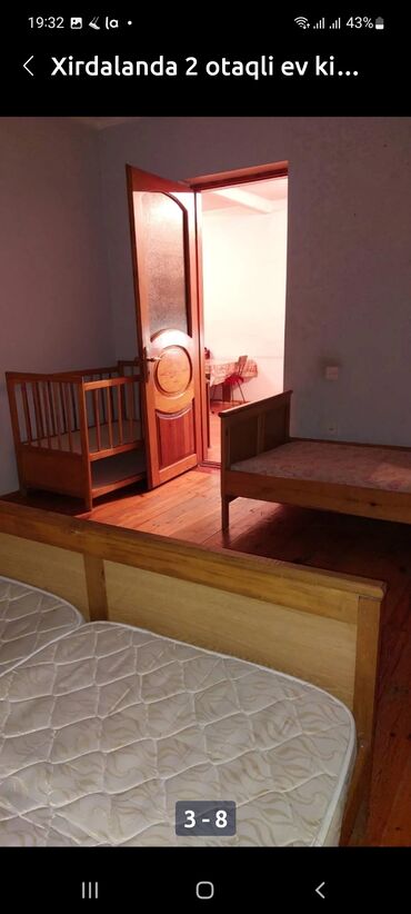 Ev üçün digər mallar: Kirayə 2 otaqlı həyət evi Televizor, 2 nəfərlik yataq, 2 tək yataq, 1 — 2