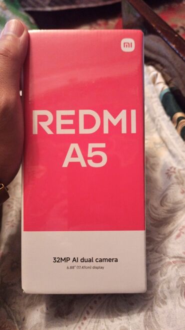 paltar yuyan super maxs platasi: Redmi A5, 128 GB, rəng - Qara, Barmaq izi