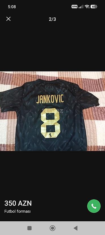 müşdük: Futbolka, Adidas, M, rəng - Qara — 2
