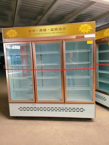 оборудование для магазинов: Трёхдверная вертикальная холодильная витрина для магазинов и кафе
