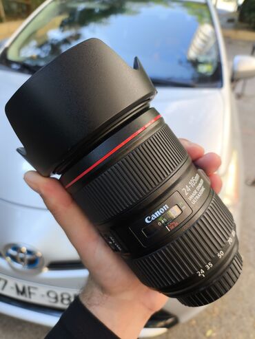 Автоэлектроника: Canon 24-105mm f4 II (2ci versiyya) tam ideal. təzə kimi. cemi 4-5