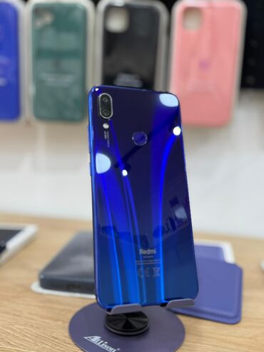 купить кнопочный телефон в баку: Redmi Note 7, 64 GB, rəng - Göy, Düyməli, Sensor, Barmaq izi