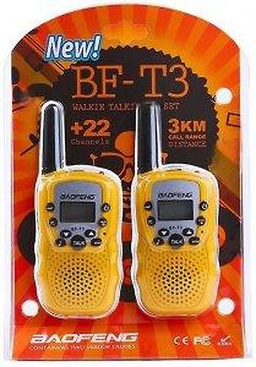 Eksterne baterije: Baofeng BF-T3 PMR/FRS walkie-talkie (žuti) - Kompaktni dvosmerni — 8