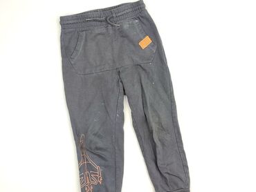 biale spodnie woskowane: Sweatpants, Little kids, 4-5 years, 110, condition - Very good