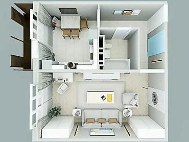 Продажа квартир: 1 комната, 48 м², Таш-Рабат ТРЦ Элитка, 3 этаж, ПСО (под самоотделку) — 2