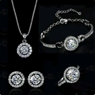 Setovi nakita: Prelep komplet u silver varianti sa prepuno cirkona
