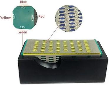 Ostali pribor i dodaci za alate: Dijamantski kamen za oštrenje 4-u-1 sa postoljem - Profesionalni — 8