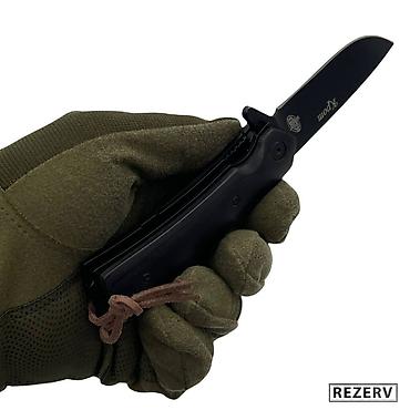 Охотничьи ножи: Складной нож Крот от Витязь сталь 65х13 черный Охота и рыбалка! — 5