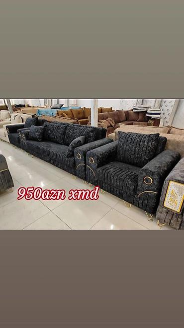 islenmis divan kreslo: Qonaq otağı dəsti – 3 nəfərlik divan + 1 nəfərlik kreslo Qiymət: 950 — 1