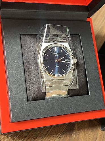чехол на х: Tissot PRX — швейцарские кварцевые часы с интегрированным стальным — 7