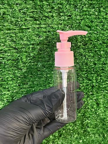 Gözəllik və sağlamlıq: Şüşə görünümlü şəffaf plastik pompalı flakonlar - Həcm: təxminən 100 — 7