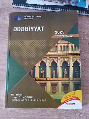Testlər: Məhsul: “Ədəbiyyat 2025 – Test Toplusu” Nəşriyyat/İstiqamət: Dövlət — 1