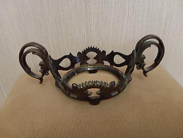 qara moruq: Dəmir şam/sobə altlığı – dekorativ döymə metal - Material: bərk döymə — 1