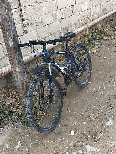 Anmier MTB velosipedi - Çərçivə: yüngül alaşımlı, qara-mavi dizayn -