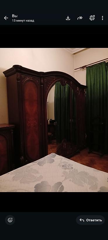 Klassik üslublu yataq otağı dəsti - Material: tünd qəhvəyi rəng