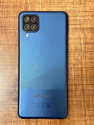 samsung not 3: Samsung Galaxy A12, 32 GB, rəng - Mavi, Simsiz şarj
