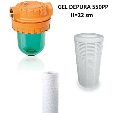 filter su: GEL DEPURA 550PP – H=22 sm su filtri korpusu və kartriclər Məhsul