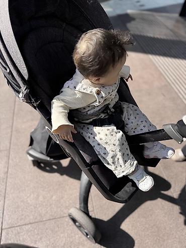 стокки коляска: Коляска, Stokke, цвет - Серебристый, Б/у, Самовывоз — 6
