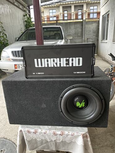 genius колонки: Автомобильный сабвуфер Warhead W1.1800 в корпусе с усилителем