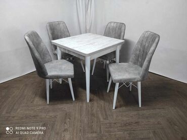 Setovi stolova i stolica: Cena kompleta 💵💸 🔹Stolica 🔹Boja -Zelena 🔹Materijal-metalni ram — 5