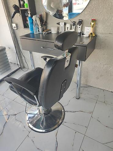 Bərbər/kəsim üçün hidravlik salon kreslosu hərşeyi işləyir - Rəng
