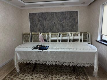 диваны кресла ош: Зал үчүн гарнитур, Диван, Үстөл, Кездеме, түсү - Саргыч боз