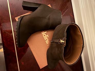kajila bot: Сапоги Massimo Dutti в шоколадном цвете Натуральная кожа сапоги — 1