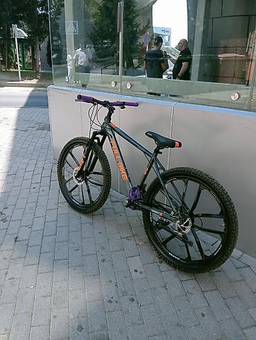 velosiped 2 el: Full Bike dağ velosipedi Bənövşəyi alüminyum pedallar Bənövşəyi — 2