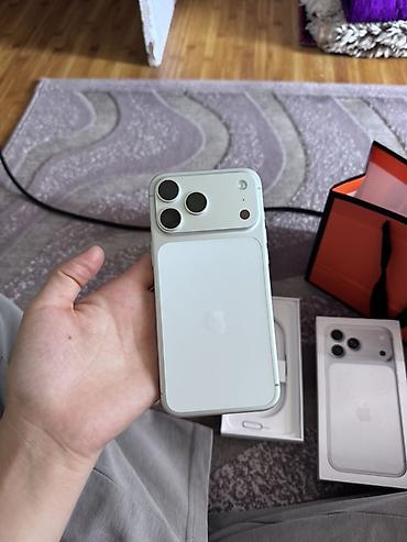 iphone 17 бу: IPhone 17 Pro Max, Новый, 256 ГБ, White Titanium, Зарядное устройство, Чехол, Кабель, 100 % — 2
