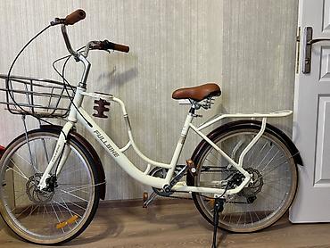Şəhər velosipedləri: Şəhər tipli FULLBIKE velosipedi - Rəng: krem - Çərçivə: alçaq — 1