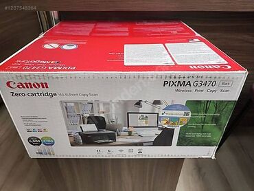 x printer: Canon G3470. RENGLI. AG- Qara ve Rengli Printer 3 birinde