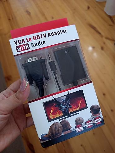 3d televizor: VGA to HDTV Adapter with Audio Məhsul təsviri: - Kompüterin VGA — 1