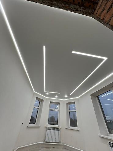 Натяжной потолок: Натяжной потолок Матовое Монтаж — 18