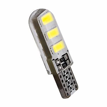 mobilni auto elektricar: -T10 Silikonska cob led sijalice vodotporne beloplavicaste 6000k 12v — 1