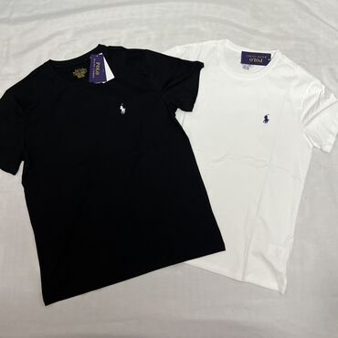 белый купальник с рюшами: Мужская футболка, S (EU 36), M (EU 38), Polo Ralph Lauren, Новый, цвет - Черный