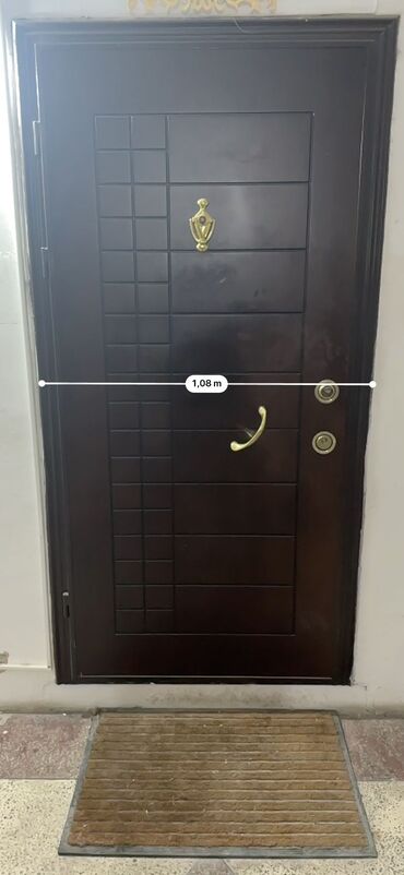 межкомнатные двери в баку: Seyf qapi satilir. Qosa zamok kale qapidir. Ses kecirtmir. Olculeri