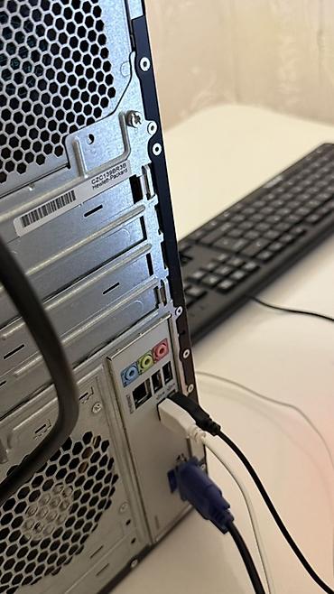 Masaüstü kompüterlər və iş stansiyaları: Masaüstü kompüter seti – HP sistem bloku + LG monitor + klaviatura və — 5