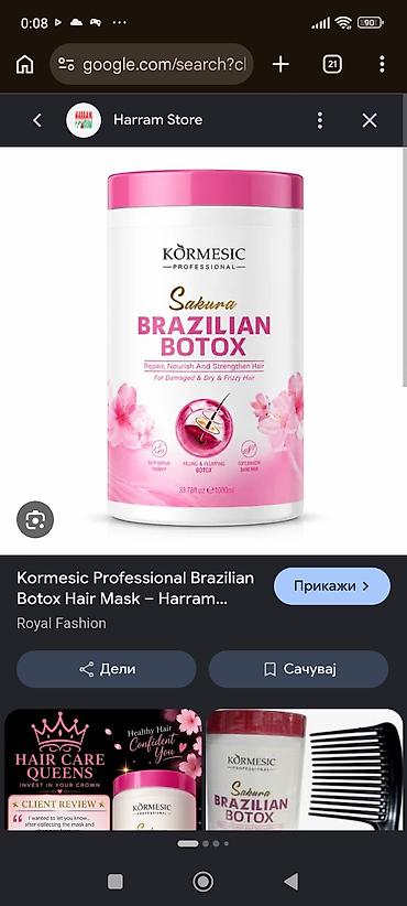 cavalli torba: Kormesic Professional Sakura Brazilian Botox – profesionalna — 2