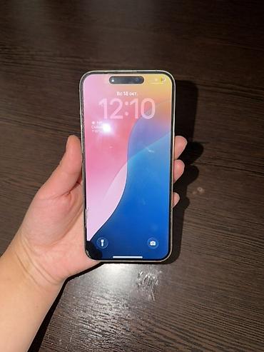 iphone mini: IPhone 15 Pro Max, Б/у, 256 ГБ, Серебристый, Чехол, Коробка, 77 % — 4