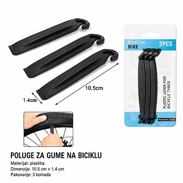KMT Plastična poluga za skidanje gume bicikla 2001579 Praktičan set