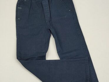 czarne spodnie jeansy: Spodnie jeansowe, 9 lat, 128/134, stan - Dobry