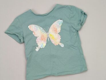 koszulka z haftem: Koszulka, H&M, 3-4 lat, 98-104 cm, stan - Dobry