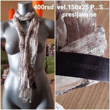 Šalovi: Set modernih ženskih ešarpi/šalova – različiti modeli i dimenzije: - — 3