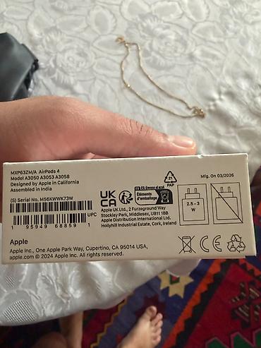 Yeni Simsiz (Bluetooth) Qulaqcıqlar, Apple, rəng - Ağ