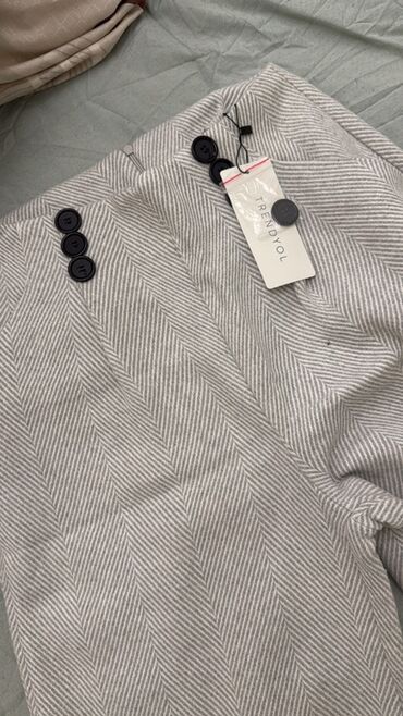 Qadın şalvarları: Şalvar, Trendyolmilla, S, M, rəng - Bej — 6