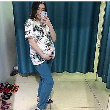 Домашние костюмы: Пижама, тройка, ночные сорочки для кормящих мам в роддом по низкой — 3