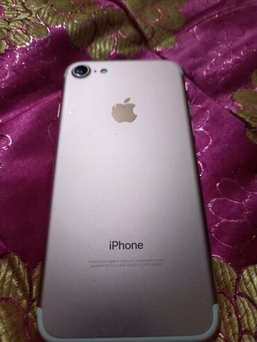 тель: IPhone 7, Б/у, 32 ГБ, Rose Gold, Чехол, 100 %